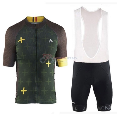 2018 Craft Monument Cycling Jersey Kit Short Sleeve Spento Green