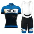 ALE Cycling Jersey Kit Short Sleeve 2016 Black And Blue