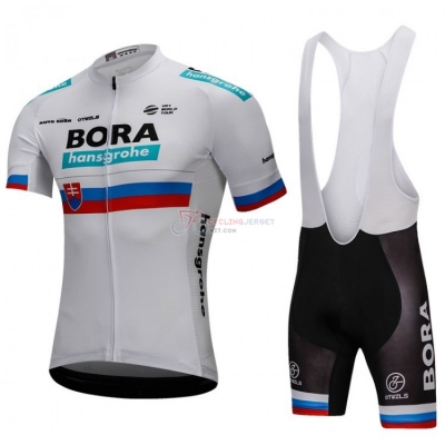 Bora Campioni Russia Cycling Jersey Kit Short Sleeve 2018 White
