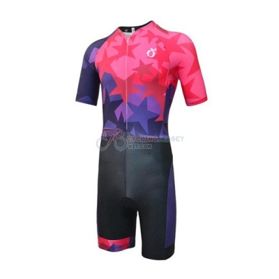 Emonder-triathlon Cycling Jersey Kit Short Sleeve 2019 Red Fuchsia Black