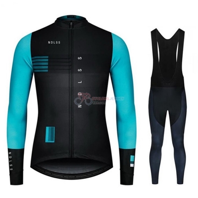 NDLSS Cycling Jersey Kit Long Sleeve 2020 Black Light Blue