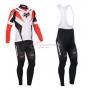 Fox Cycling Jersey Kit Long Sleeve 2013 White And Red