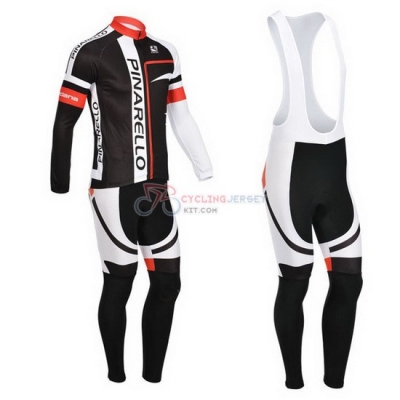 Pinarello Cycling Jersey Kit Long Sleeve 2013 Black And Red