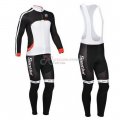 Santini Cycling Jersey Kit Long Sleeve 2013 Black And White