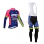 Lampre Cycling Jersey Kit Long Sleeve 2014 Pink And Blue