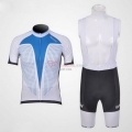 Santini Cycling Jersey Kit Short Sleeve 2011 White And Blue