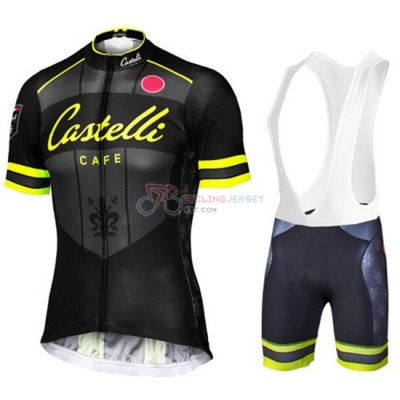 Castelli Cycling Jersey Kit Short Sleeve 2015 Black And Yellow