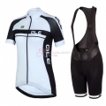ALE Cycling Jersey Kit Short Sleeve 2016 Black And White