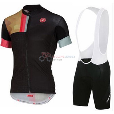 Castelli Cycling Jersey Kit Short Sleeve 2016 Black Yellow