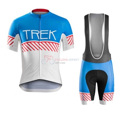 Trek Cycling Jersey Kit Short Sleeve 2016 Blue And White