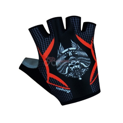 Aogda Short Finger Gloves black and red 2017