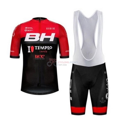 BH Templo Cafes UCC Cycling Jersey Kit Short Sleeve 2020 Black Red