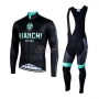 Bianchi Cycling Jersey Kit Long Sleeve 2020 Black Green