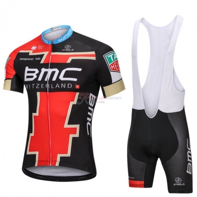 Bmc Cycling Jersey Kit Short Sleeve 2018 Black and Red