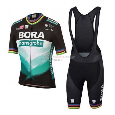 Bora-hansgrone Cycling Jersey Kit Short Sleeve 2020 Green Black
