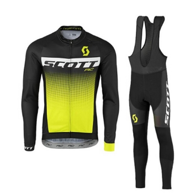 Scott Cycling Jersey Kit Long Sleeve 2017 black and yellow