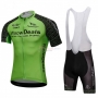 Waowdeals Cycling Jersey Kit Short Sleeve 2018 Green and Black