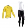 Tour De France Cycling Jersey Kit Long Sleeve 2014 Yellow