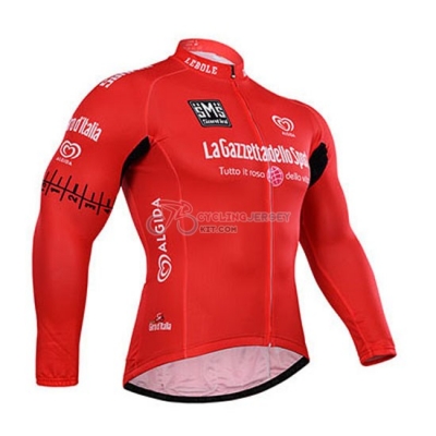 Giro D'Italia Cycling Jersey Kit Long Sleeve 2015 Red