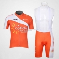 Cofidis Cycling Jersey Kit Short Sleeve 2012 Orange