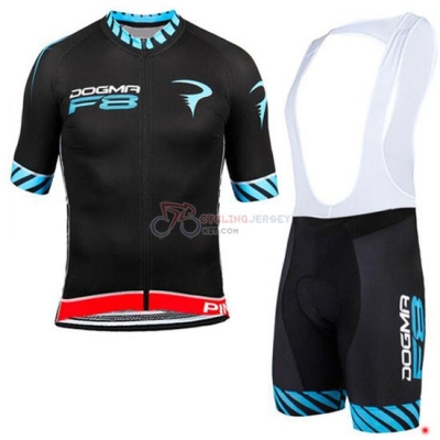 Pinarello Cycling Jersey Kit Short Sleeve 2015 Black And Blue