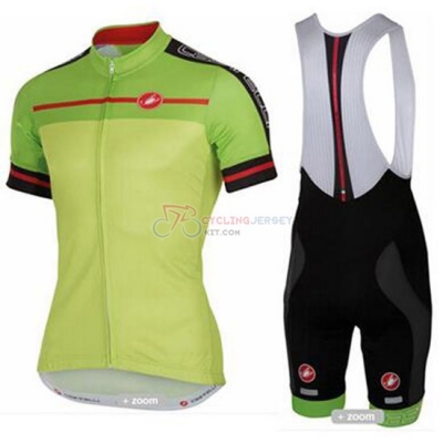 Castelli Cycling Jersey Kit Short Sleeve 2016 Yellow And Green