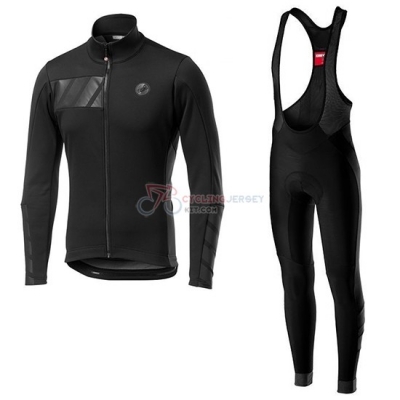 Castelli Raddoppia 2 Cycling Jersey Kit Long Sleeve 2019 Black