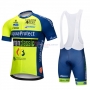 Aquaproject Cycling Jersey Kit Short Sleeve 2018 Green Yellow