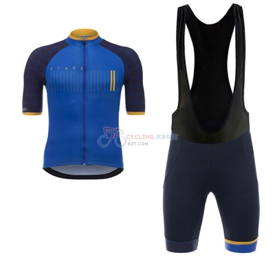 Asturias Vuelta Espana Short Sleeve Cycling Jersey and Bib Shorts Kit 2017 blue