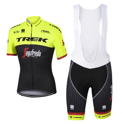 Trek Segafredo Cycling Jersey Kit Short Sleeve 2017 green and black
