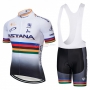 UCI Mondo Champion Astana Cycling Jersey Kit Short Sleeve 2018 White