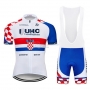 UHC Cycling Jersey Kit Short Sleeve 2019 White Red Blue