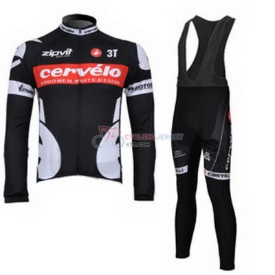 Cervelo Cycling Jersey Kit Long Sleeve 2010 White And Black