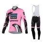 Women Cycling Jersey Kit Saxo Bank Long Sleeve 2015 Pink And Black