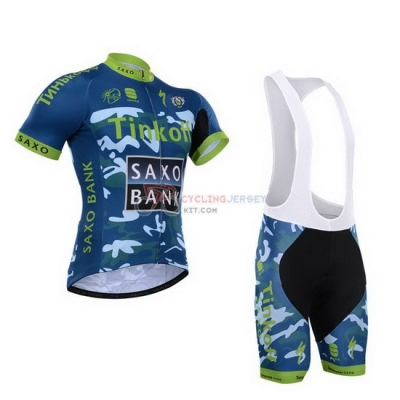 Saxobank Cycling Jersey Kit Short Sleeve 2015 Sky Blue And Blue