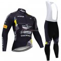 Trek Selle San Marco Cycling Jersey Kit Long Sleeve 2020 Black Yellow