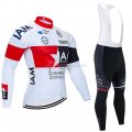 IAM Cycling Jersey Kit Long Sleeve 2020 White Red Black