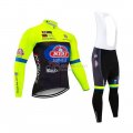 Wieiev Cycling Jersey Kit Long Sleeve 2020 Green Black