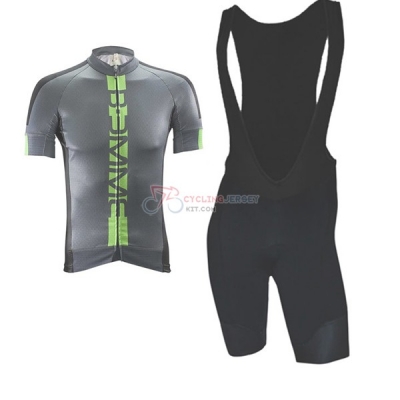 Biemme Poison Short Sleeve Cycling Jersey and Bib Shorts Kit 2017 green [rhy1662]
