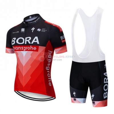 Bora Cycling Jersey Kit Short Sleeve 2019 Black Red