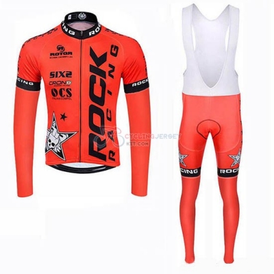 Rock Racing SIDI Cycling Jersey Kit Long Sleeve 2019 Orange