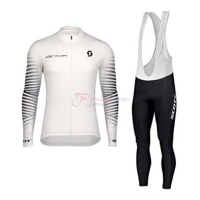 Scott Cycling Jersey Kit Long Sleeve 2020 White Black