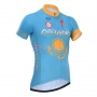 Astana Cycling Jersey Kit Short Sleeve 2014 Sky Blue