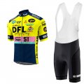 Morvelo DFL Cycling Jersey Kit Short Sleeve 2017 yellow