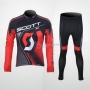 Scott Cycling Jersey Kit Long Sleeve 2012 Black And Red