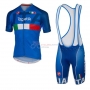 Italy Cycling Jersey Kit Short Sleeve 2016 Blue And White