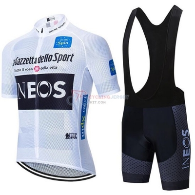 Ineos Cycling Jersey Kit Short Sleeve 2020 White Black