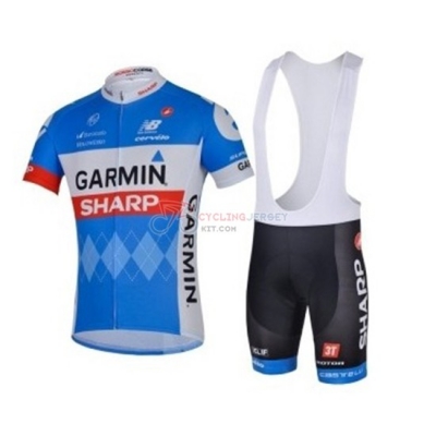 Garmin Sharp Cycling Jersey Kit Short Sleeve 2018 Blue