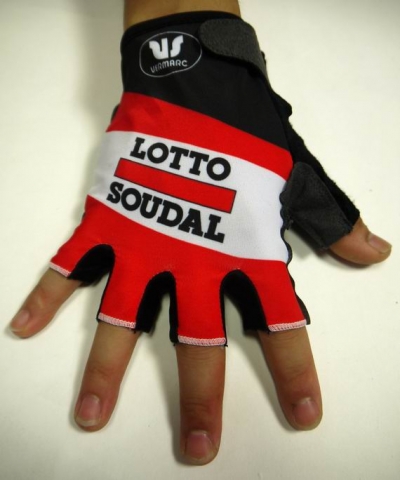 Cycling Gloves Lotto 2015 red