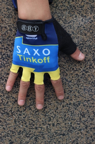Cycling Gloves Saxo Bank Tinkoff 2015 blue